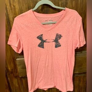 Under Armour Pink Fitted Short Sleeve Tee